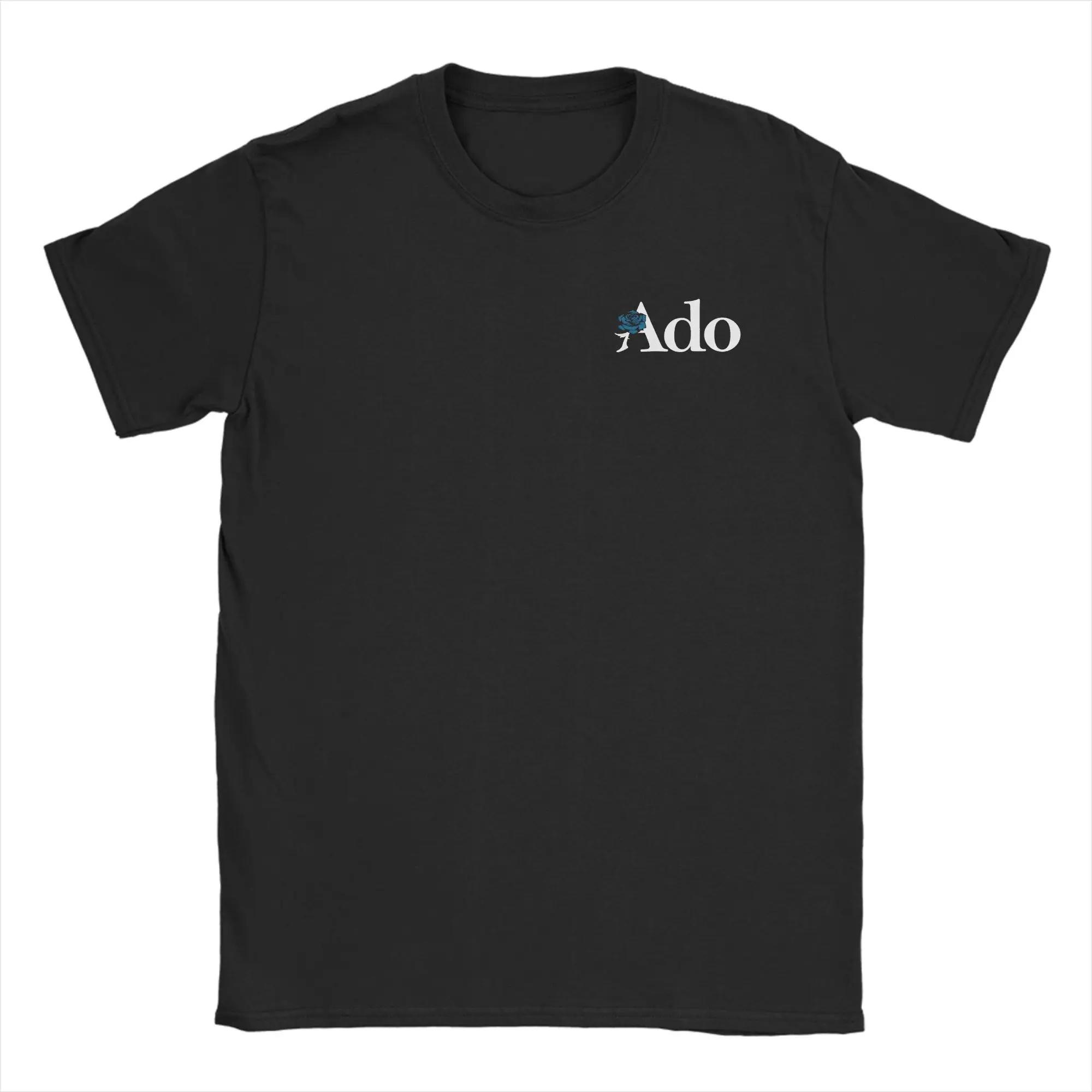 

Ado WORLD TOUR 2025 Hibana Men s T Shirt Leisure Tee Shirt Short Sleeve Crew Neck T-Shirt Cotton Plus Size Clothes XXXL чорний