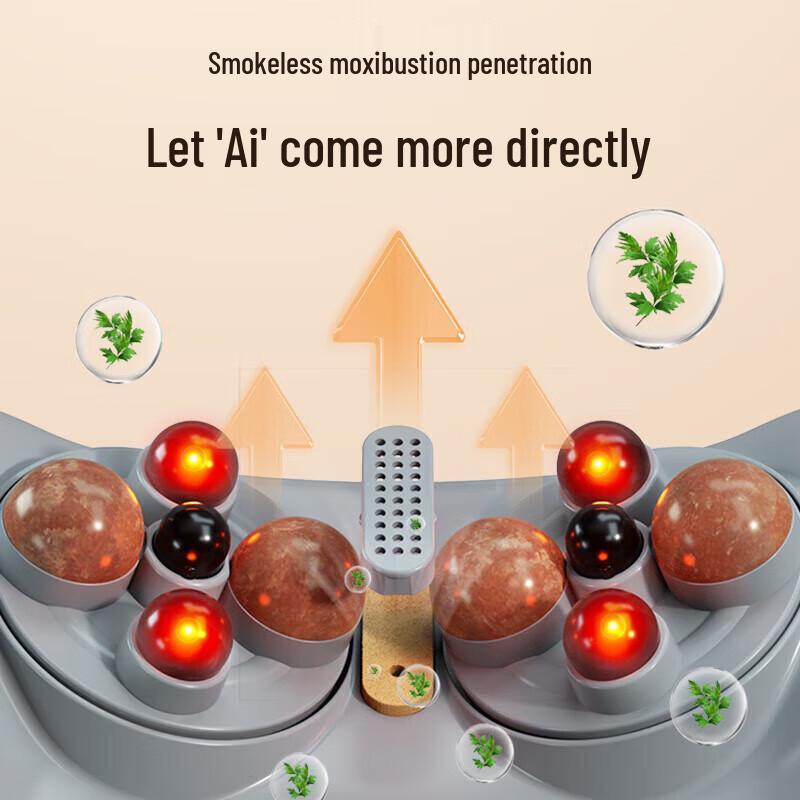 Aux Bian Stone Abdominal & Waist Kneading Massager with Heat