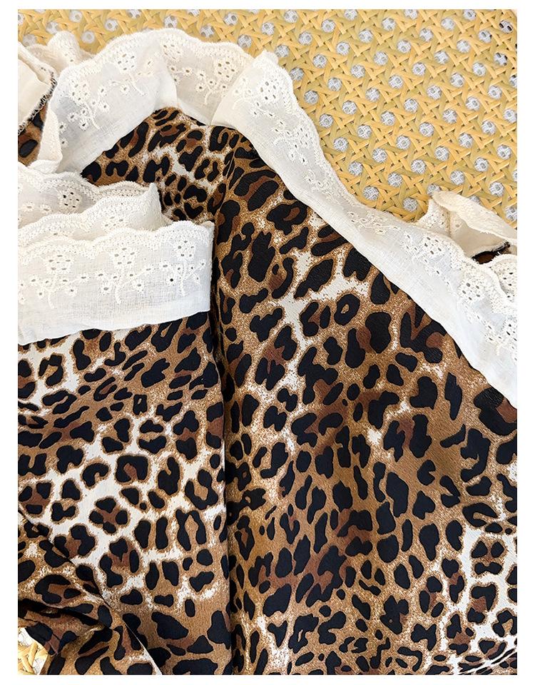 Leopardenmuster Bandana Flache Kappe für Damen - Sonnenschutz Hip Hop Stil Kopfbedeckung