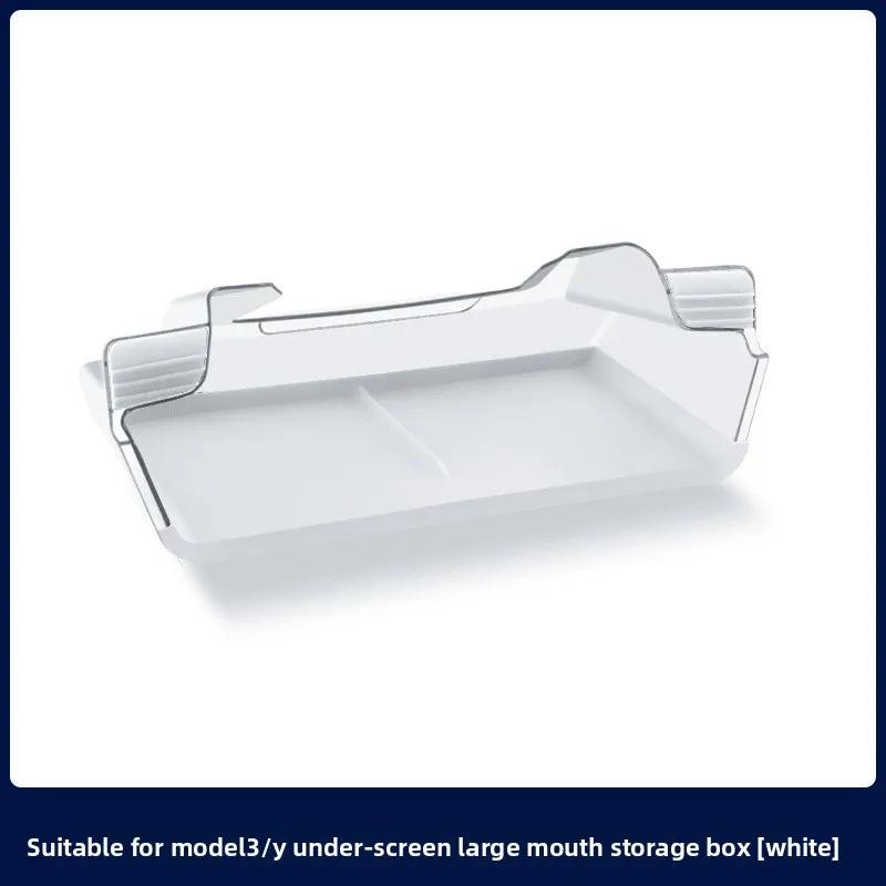 Car Sticker For Tesla 3 Y Juniper Highland 2020-2026 Upgraded Central Control Large Mouth Storage Box Under Screen Accessories C