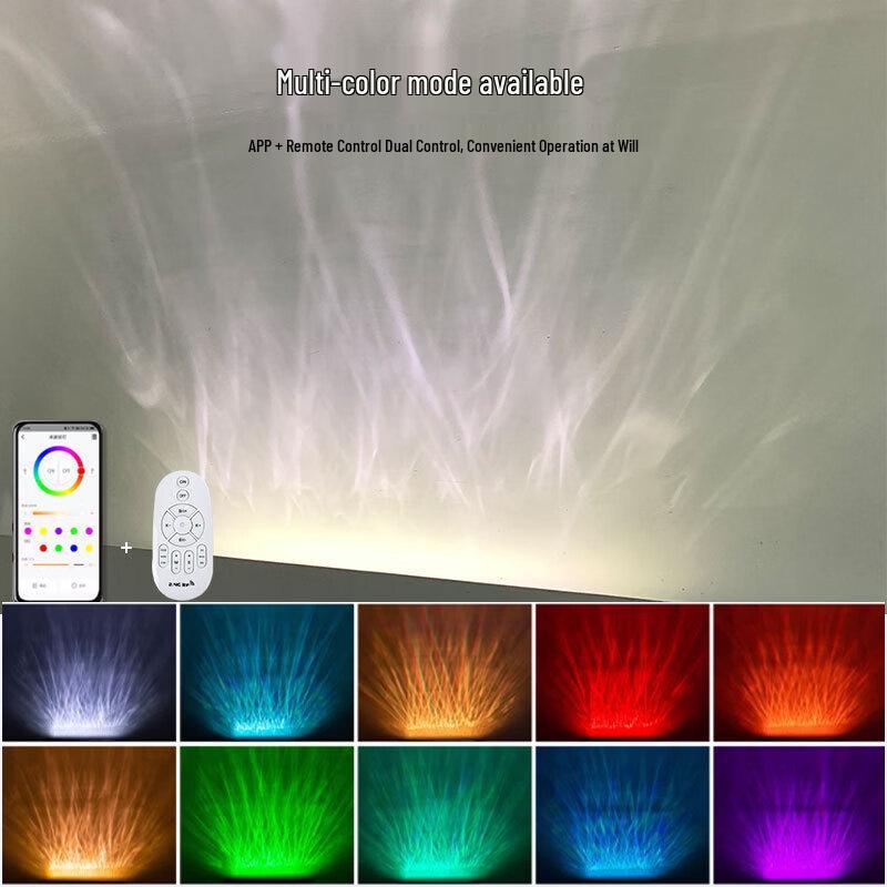 Outdoor Waterproof Dynamic 3D Water Ripple Wall Washer Light