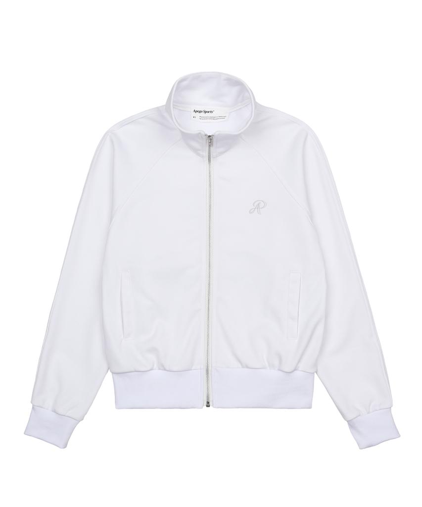 Apego Sports Jersey Zip-Up White