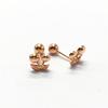 Purple Gold Small Cherry Stud Earrings Fashionable Simple Rose Gold Plated Colored Gold Earrings