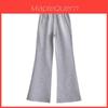 Casual Womens Wide Leg Pants With Cotton Blend For Fall Winter Streetwear