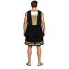 Vestido Toga de Dios Griego para Hombre con Pulseras Sin Mangas Gasa con Caída Cuerpo Metálico Brillante para Fiesta de Disfraces de Halloween Cosplay