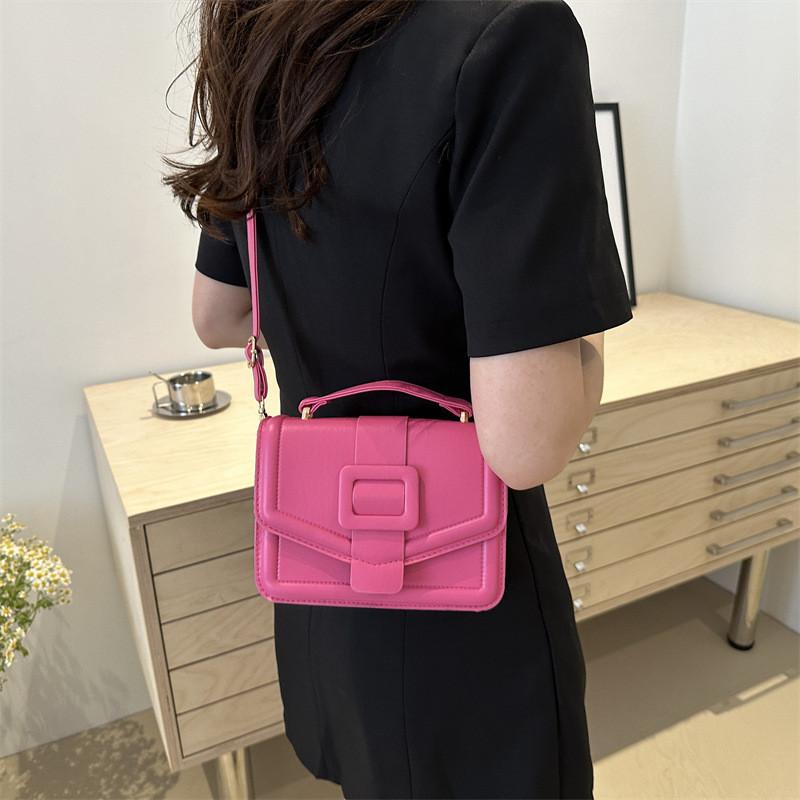 Chic Minimalist Summer Crossbody Small Bag For Women In Black Green White And Rose Pink