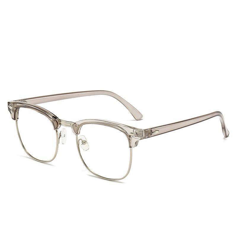 Pochromic Glasses Anti Radiation Metal Anti Blue Light Eyeglass for Women Men Replaceable Lens Glasses