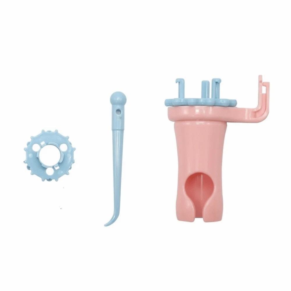 Round Shape Spool Knitter Manual Weaving Lacing Machine Weaving Kit Bracelet Weaver  Scarf Weaving синий