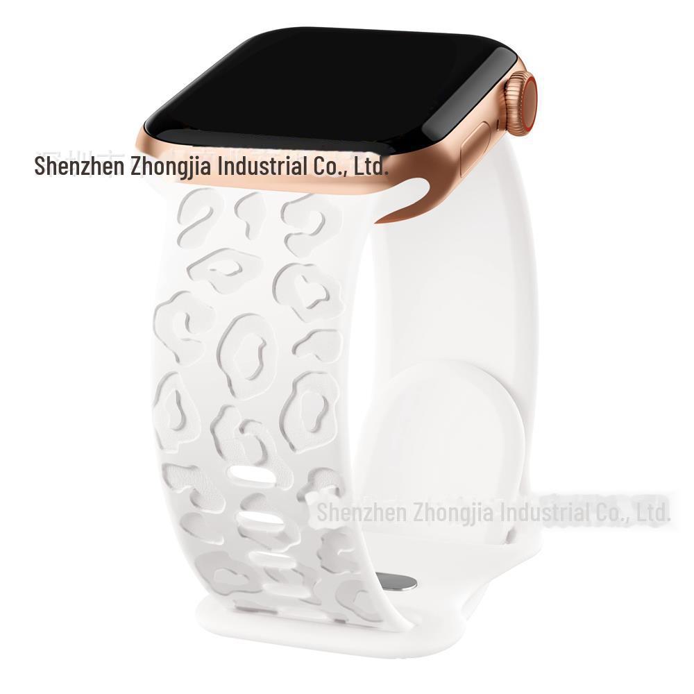 Curea din silicon imprimeu leopard pentru Apple Watch Ultra S9 (41mm/40mm/45mm/49mm)