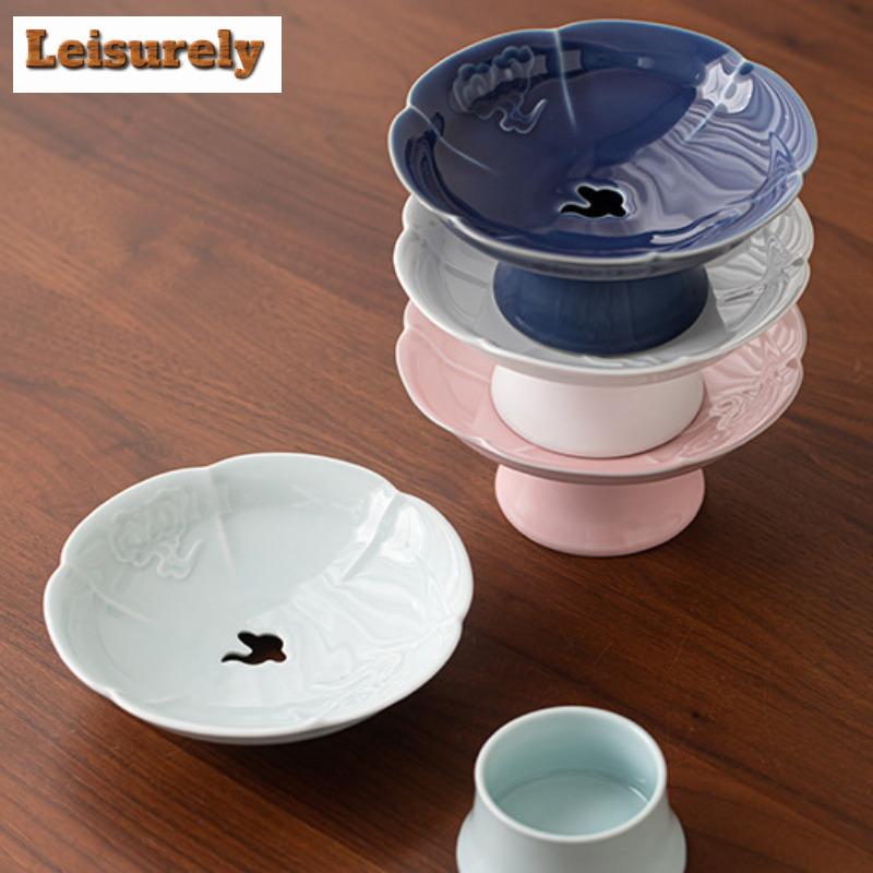 Čínské příznivé mraky Odkapávací misky na ovoce Vintage talíř na pečivo Stojan na dort Servírovací podnos na candy bar Dekorace čajového servisu