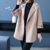 Mid-Age Women's Casual Lapel Trench Coat
