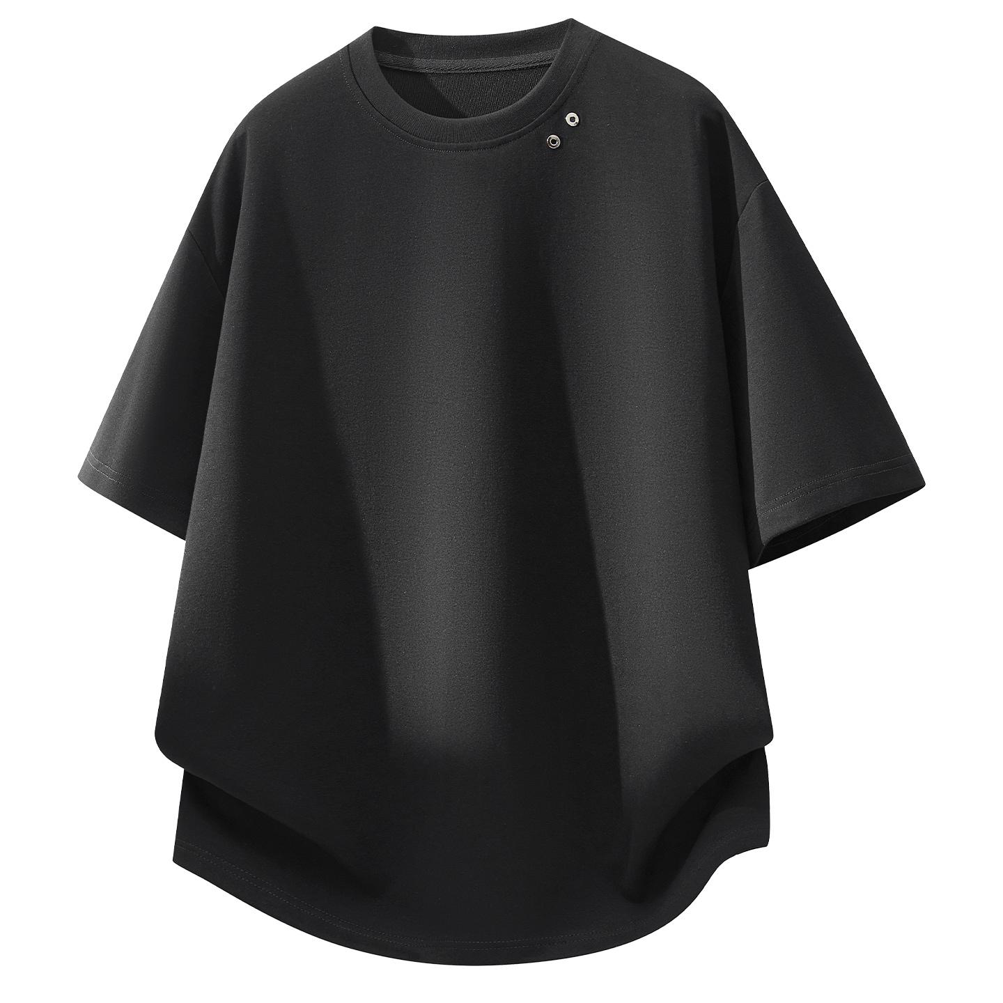 T-shirt Men s Summer Short-sleeved Perforated Short-sleeved Bottoming Men s Short-sleeved Loose T-shirt 2XL