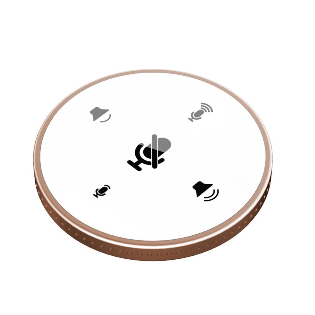 Desktop USB Conference Speakerphone Microphone Built-in Speaker 360 degrees  Omnidirectional PC Computer Condenser Mic with  Function Volume Adjustmen