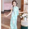 Girls' New Chinese Style Floral Top & Casual Pants Set