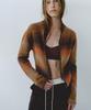 EN OR Gradation Zip-Up Knit - Orange