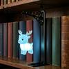 Room Decoration for Bedroom Metal Magic Owl Hanging Bookend Lamp, Resin Animal LED Night Light, Whimsical Gift Children Deer Bird Decor Light