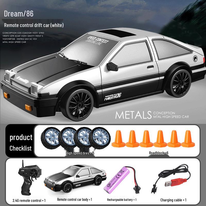 CrossRC AE86 High-Speed 1:24 Drift Racing 4WD Electric 2.4G Remote Control Car Toy