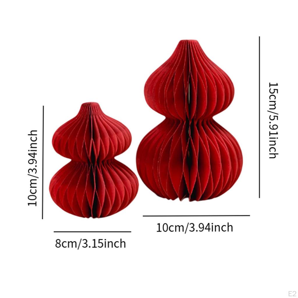 2 Pieces Gourd Honeycomb Centerpieces for Spring Festival