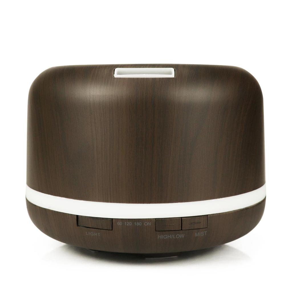 500ML Creative Muji-Style Aroma Diffuser: Indoor Humidifier & Seven-Color Night Light