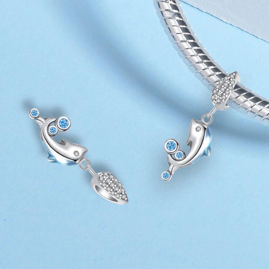 Kupfer Krabben Ozean Serie Blaue Schildkröte Seestern Muschel Passen Original Armband Charms Für Frauen DIY Feinschmuck Geschenke