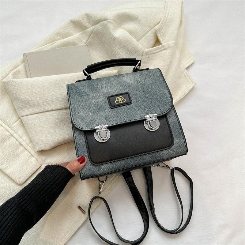 Frühling Neue Trendige Mode Studentenklasse Schultasche Reiserucksack Nische Retro Damenrucksack