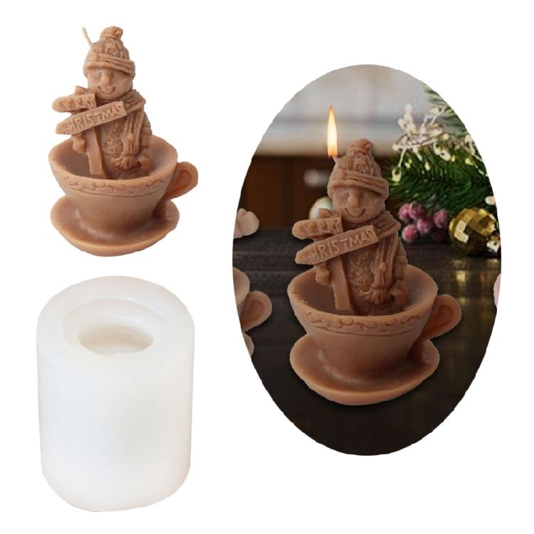 Festival Silicone Candle Mold Christmas Party Supplies Holiday Ornament Molds Suitable for Party and Home Decorations