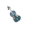 Mini Violin Musical Instrument High End Exquisite Craftsmanship Pin Brooch Rhinestone Bass Retro Pins Clothing AccessoriesRetro Jewelry