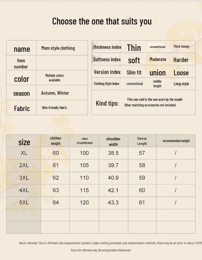 Elegant Little Fragrance Style Autumn/Winter Coat for Middle-Aged Women