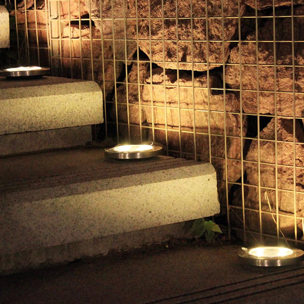 8LED Solar Power Buried Ground Light Outdoor Lawn Path Garden Yard Decking Lamp