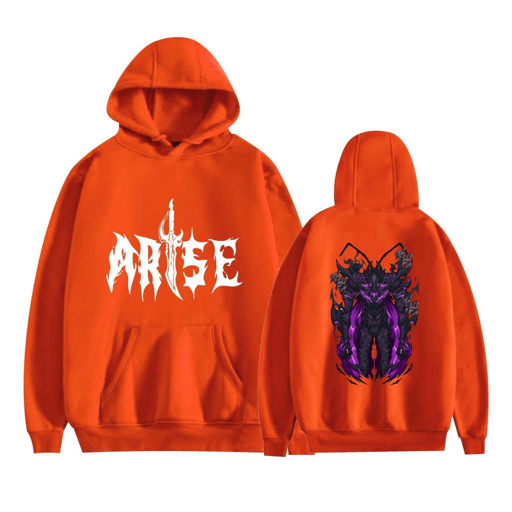 Solo Leveling Anime Hoodies Graphic Printed Sweatshirts Casual Long Sleeve Tops for Men Women