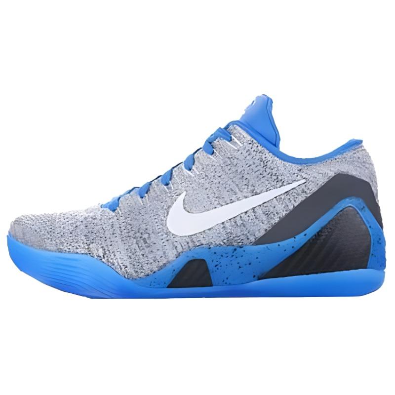 New Nike Kobe 9 Elite Low 'Grey Blue' 677992-041