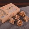 Kongming & Luban Wooden Lock Set: Children's Educational Decompression Toys