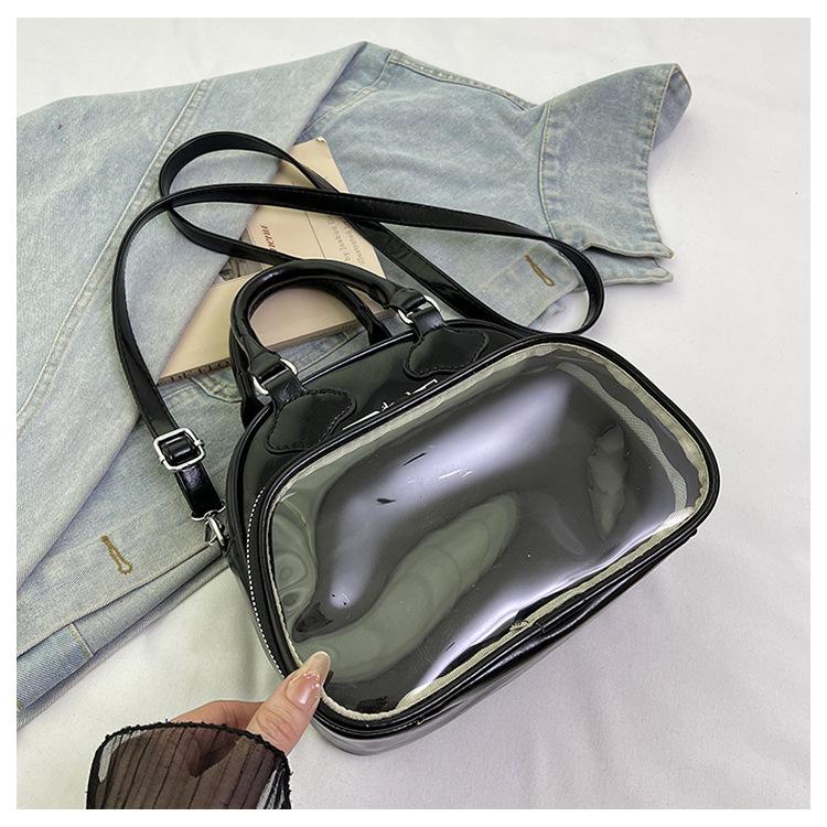 

2025 summer new pain bag handbag female cute style fashion versatile high texture shoulder bag messenger bag чёрный