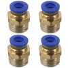 4pcs Pneumatic Push-to-connect Tube Connection