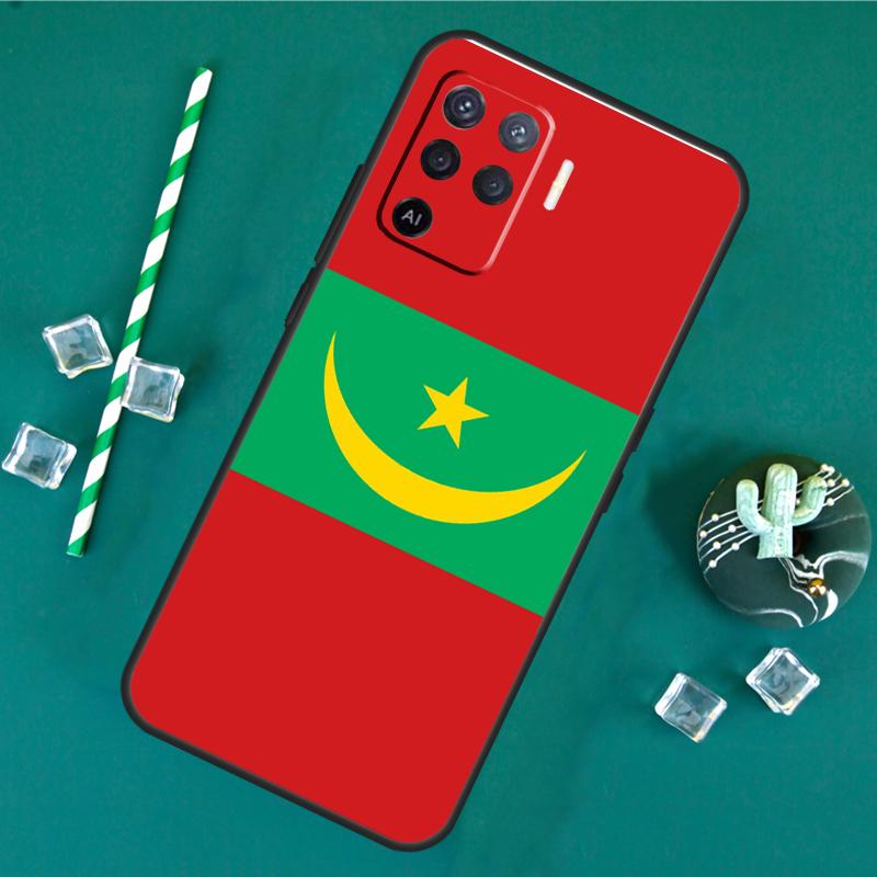 Mauritania Flag Phone Case For Oppo A18 A38 A58 A78 A98 A40 A60 A80 A91 A15 A17 A74 A94 A54 A57S A16 A76 A96