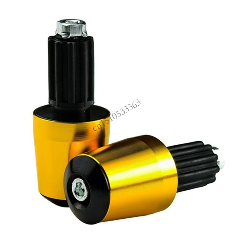 090E Aluminum Alloy Motorcycle Handlebar End Caps Universal Compatibility Protective Cover Multiple Color