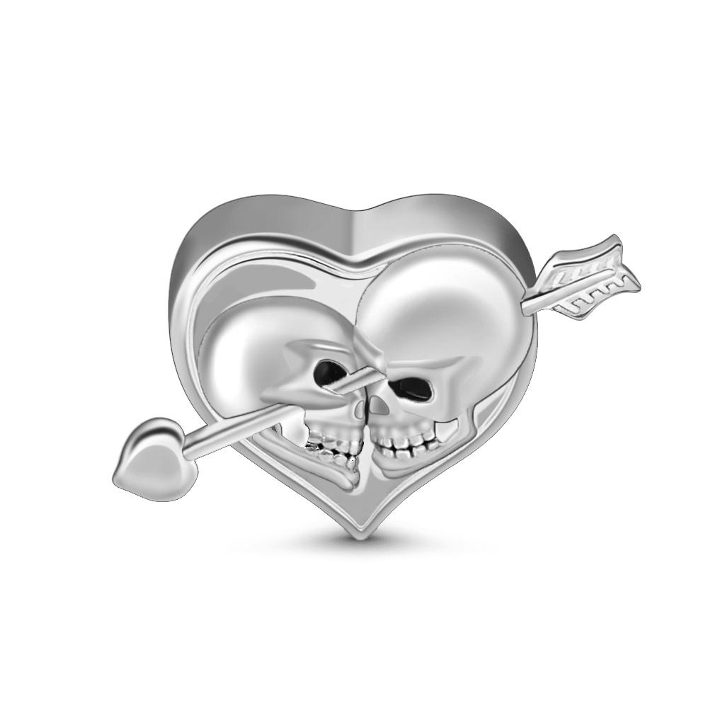 Beautifulcopper Skull Halloweenthrilling Carnival Party Charm Pendant Suitable For Original Bracelet Diy Women'S Jewelry