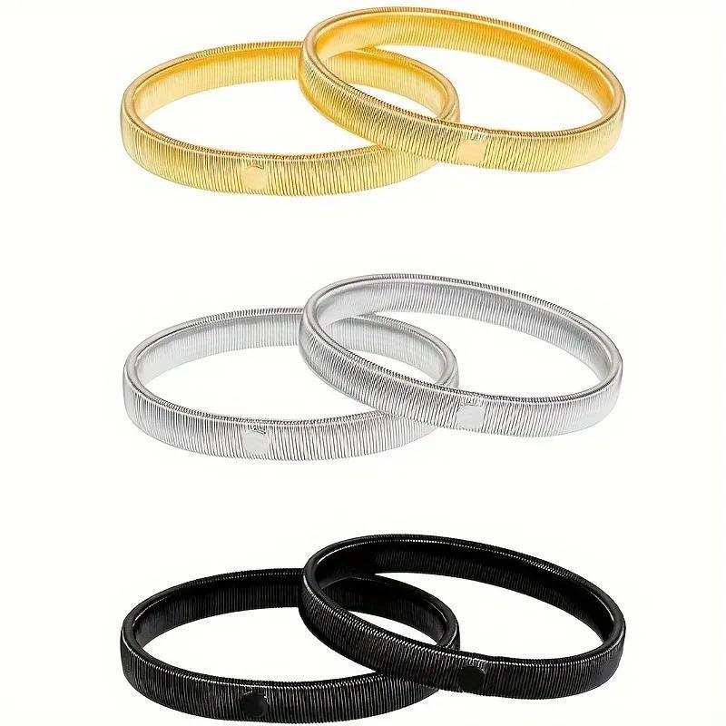 2pcs Anti-Slip Shirt Sleeve Holders Arm Bands, Sleeve Garters for Men and Women Adjustable, Comfortable Easy to Use Accessories