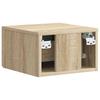 Wall Mounted Nightstand Sonoma Oak 34.5 x 33 x 20 cm
