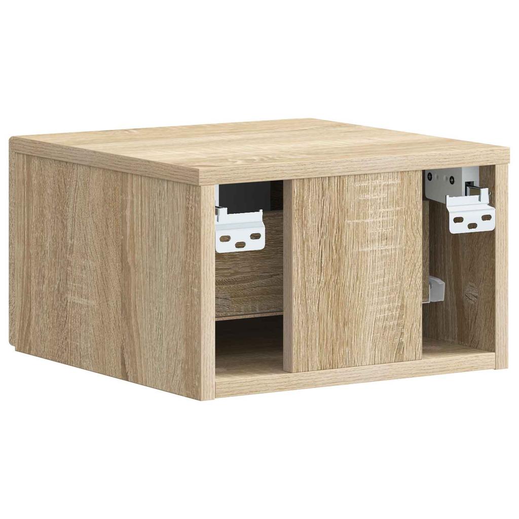 Wall Mounted Nightstand Sonoma Oak 34.5 x 33 x 20 cm