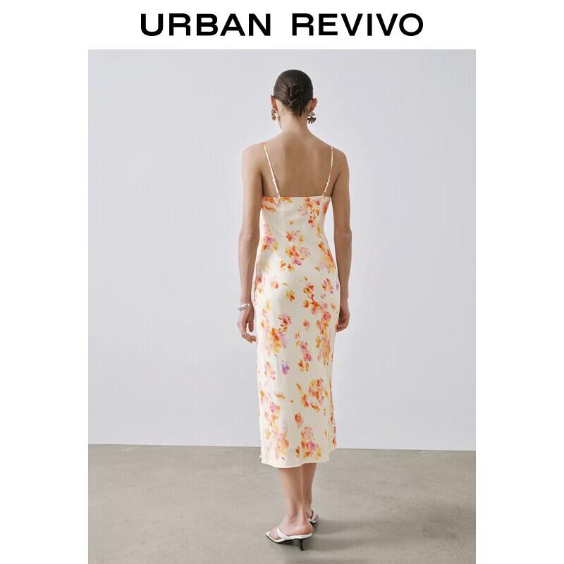 UR 2026 French Style Floral Slip Dress