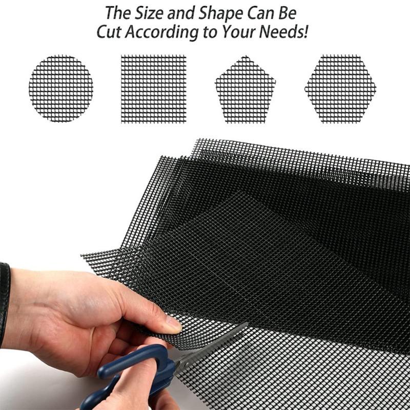 5 ks/sada Obdélníkový květináč Spodní otvor Síťová podložka, Nepropustná Půda Prodyšná Síťová podložka, Plastové síťové těsnění 5 kusů