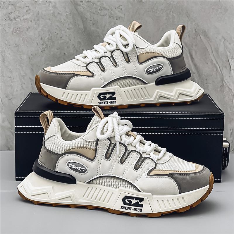 Fashion Sneakers Men's Shoes Vulcanized Platform Sneakers Men Street Style Walking Vulcanized Casual Shoes Men Green