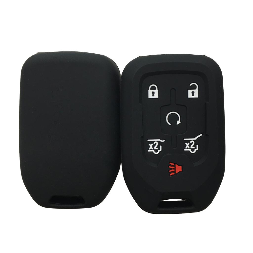 Silicone Key Case For GMC Terrain 2019 Canyon Remote Key Cover For Chevrolet Suburban Silverado 2500 Car Accessories 4/5/6Button