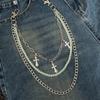 Fashion Chain, Trouser Chain, Retro Cool Chain, Hip-hop Waist Chain, Niche Feeling, Trendy and Cool Accessories, Trouser Chain.