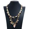 Unique Starfish Shell Choker Necklace for Women Retro Large Conch Collar Necklace Statement Pendant Neck Jewelry Gift