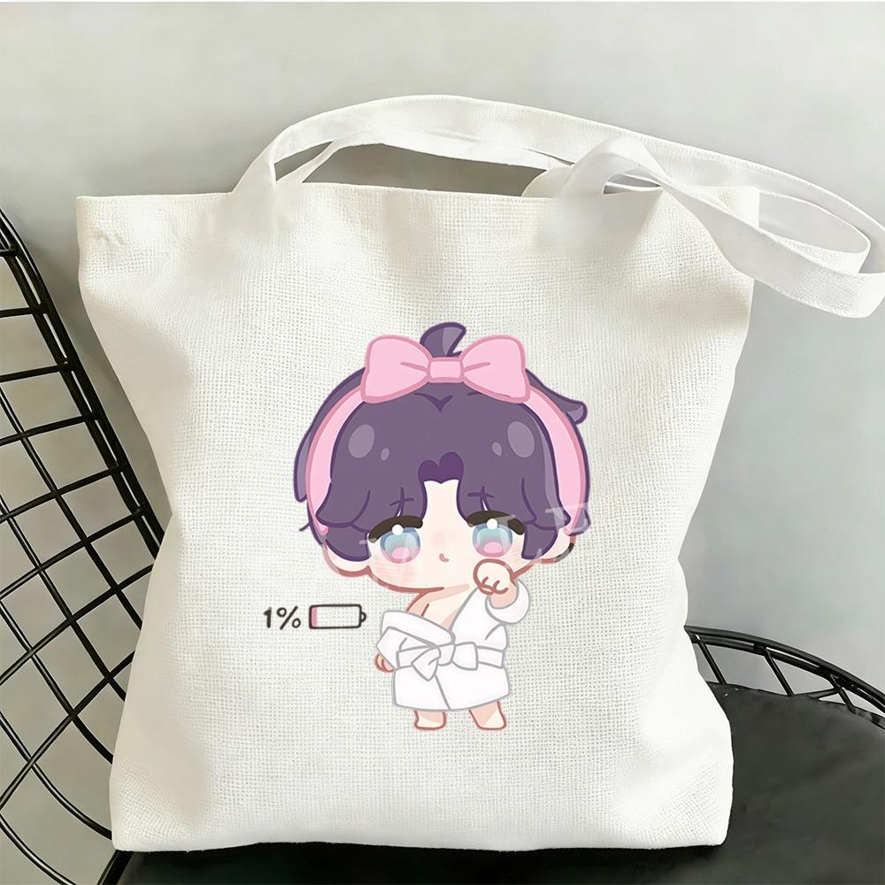 35x40CM Love and Deepspace Super Cute Rafayel Qiyu Canvas Bag Proud Cartoon Rafayel Fans Anime Cosplay Item Storage Backpack