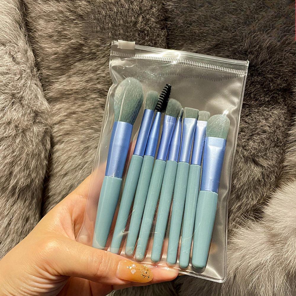 Soft Fluffy Makeup Brushes Set for Cosmetics Foundation Blush Powder Eyeshadow Kabuki Blending Makeup Brush Beauty Tool 8Pcs/Lot