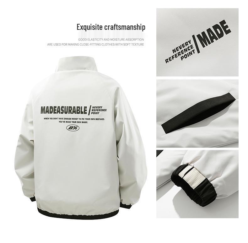 Pánská moderní větrovka se stojáčkem pro volný čas - ležérní móda na jaro a podzim