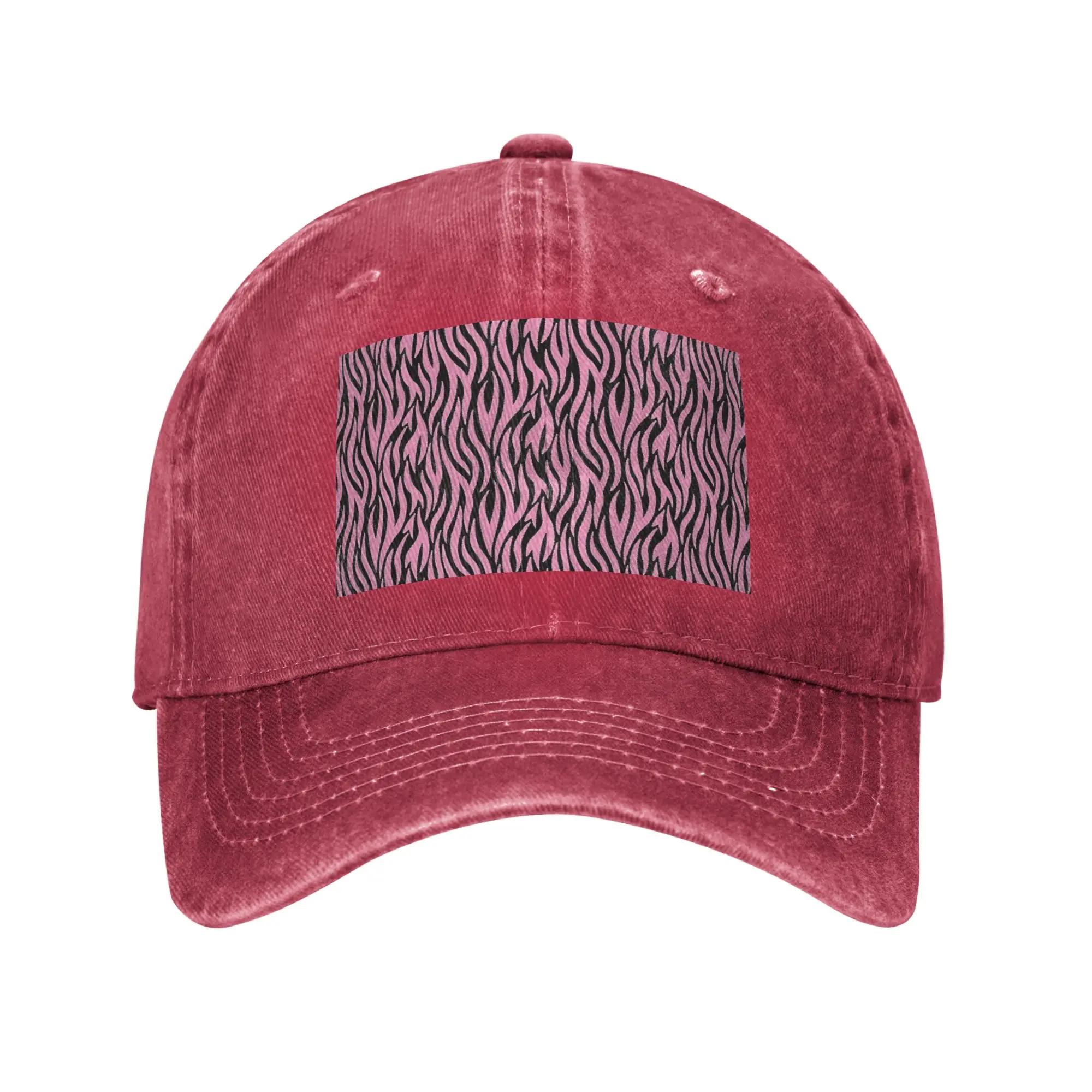 Tiger Stripe Camouflage Military Camo Washed Denim Cap Casual Baseball Caps Adjustable Hat Summer Unisex Baseball Hats One Size